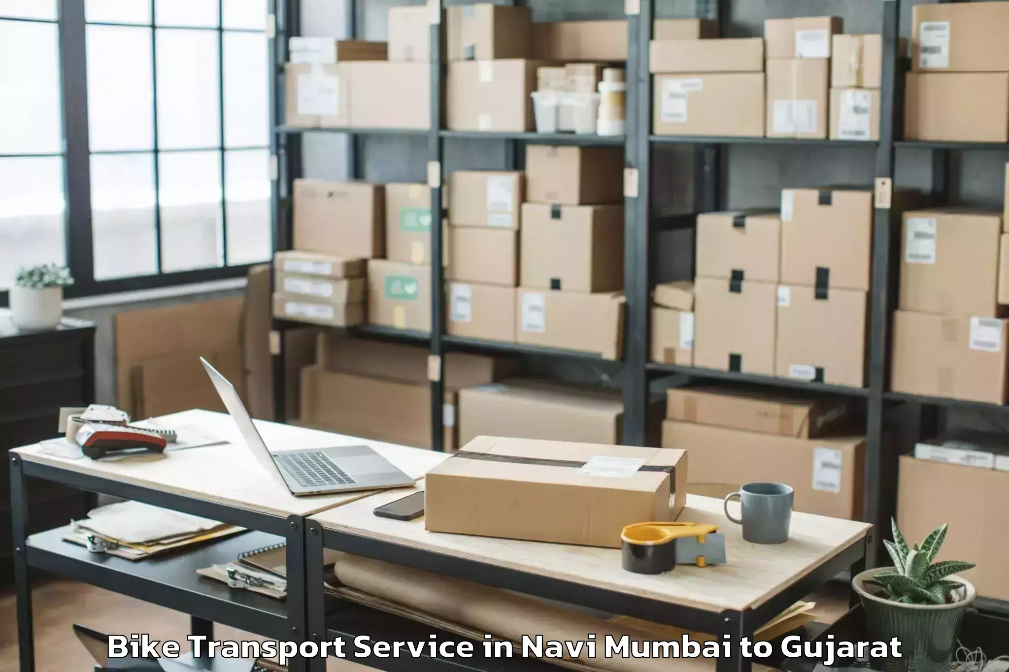 Hassle-Free Navi Mumbai to Ankleshwar Bike Transport